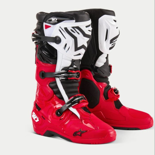 Alpinestars Boots Tech 10 Enduro Bright Red Black White
