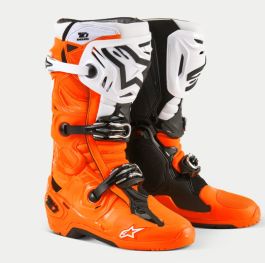 Alpinestars Boots Tech 10 Enduro Orange Fluo Black White