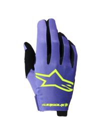 Alpinestars Radar Gloves Purple Yellow Fluo