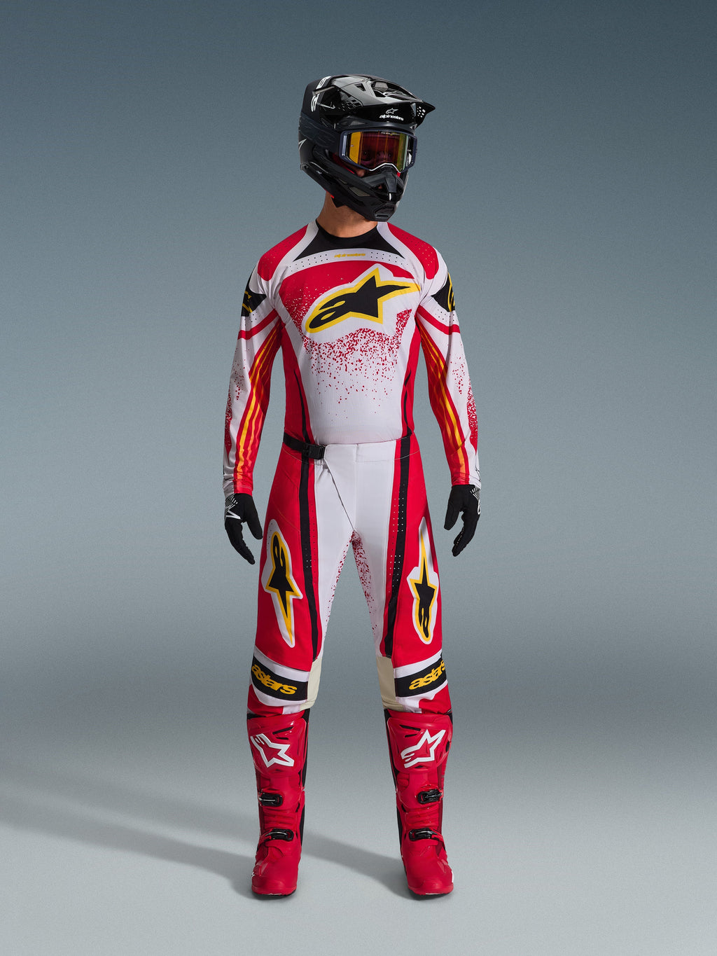 Alpinestars Techstar Nomur Gray/Red/Black Kit