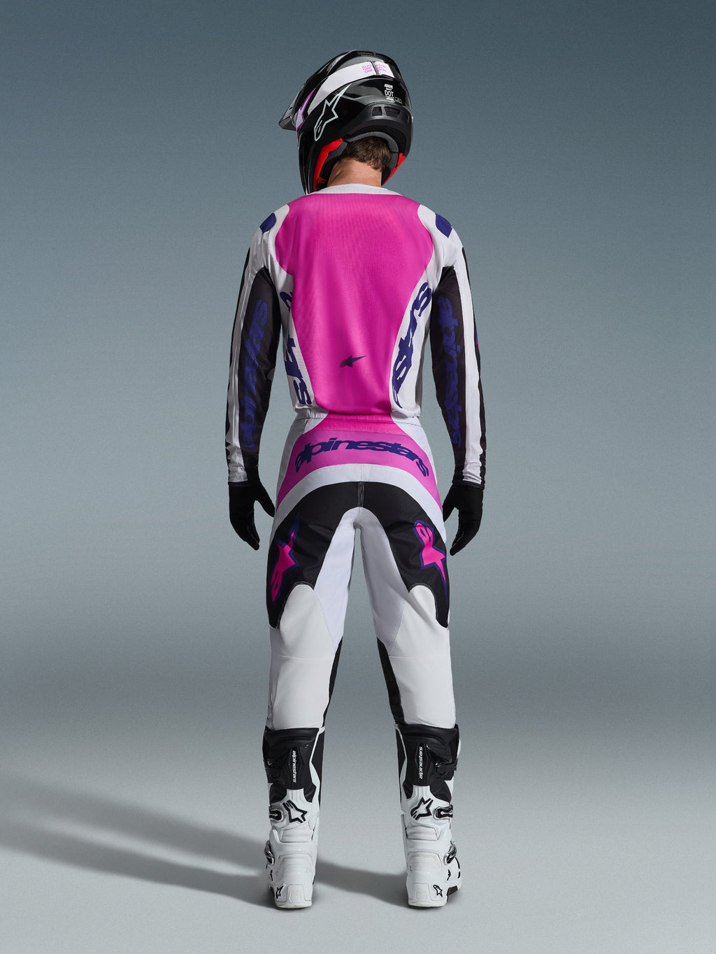 Alpinestars Fluid Grid Black/Gray/Purple Kit