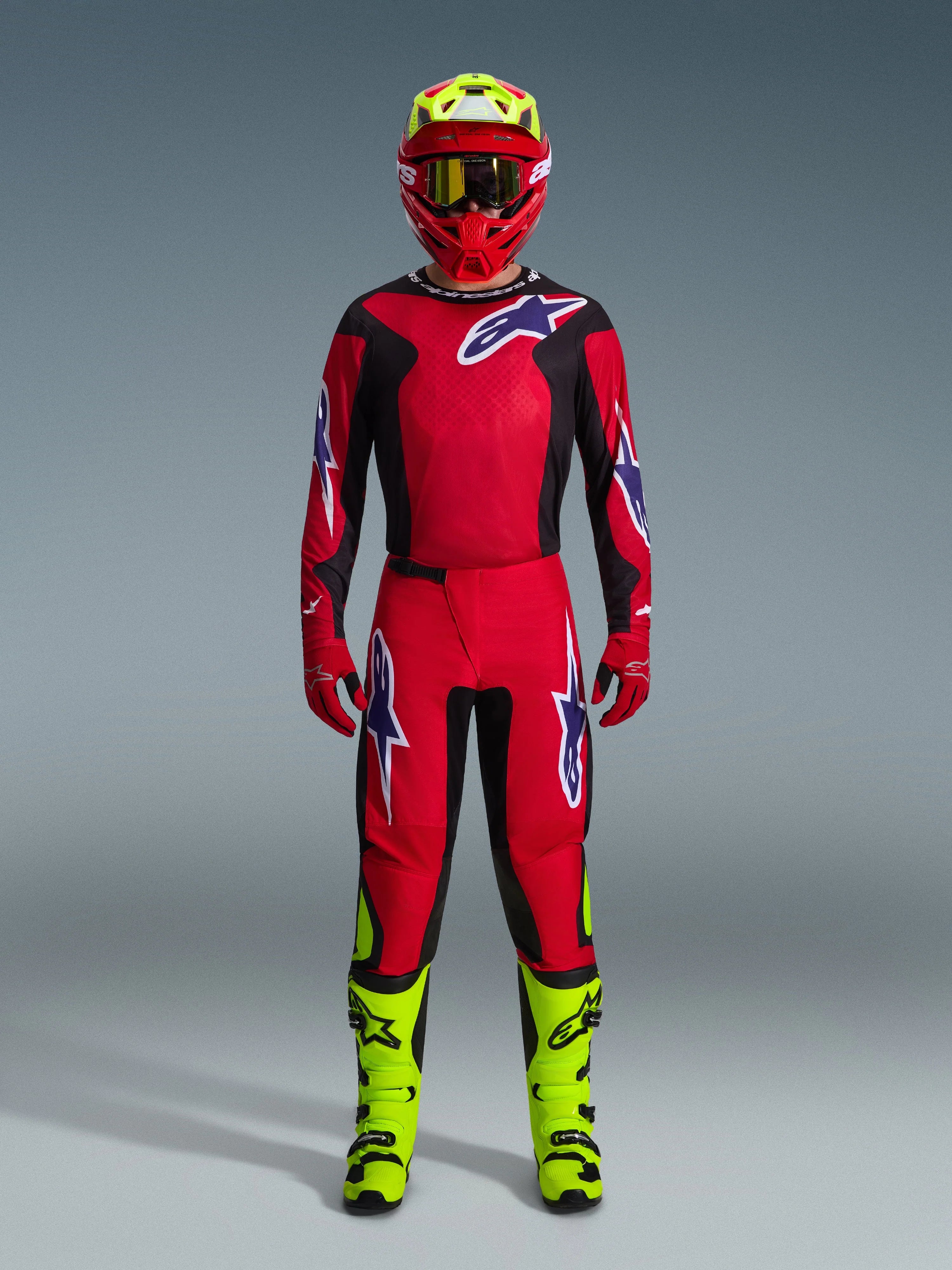 Alpinestars Fluid Drag Blue/Red/White Kit
