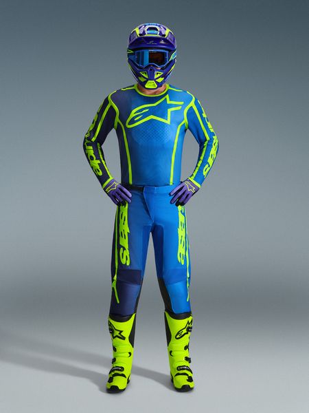Alpinestars Fluid Apex Blue/Fluo Yellow Kit