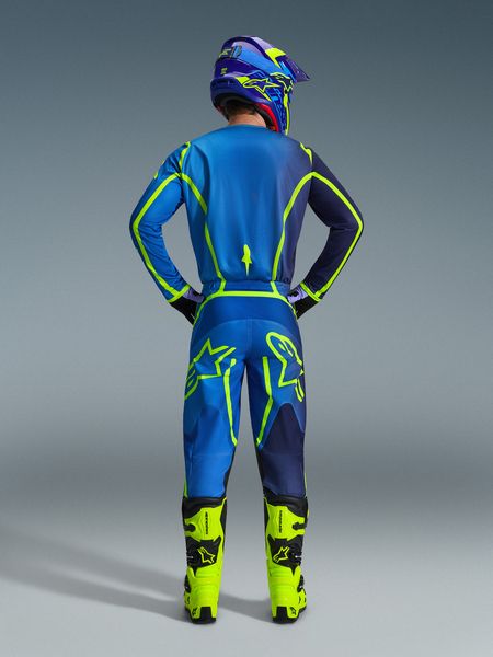 Alpinestars Fluid Apex Blue/Fluo Yellow Kit