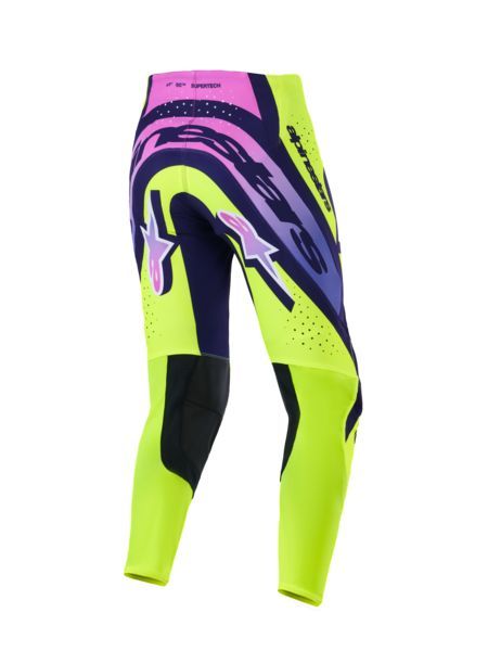 Alpinestars pants Supertech Vista Yellow Purple Black