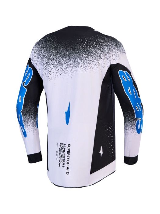 Alpinestars Jersey Supertech Hiten Black Light Lilac Blithe Blue