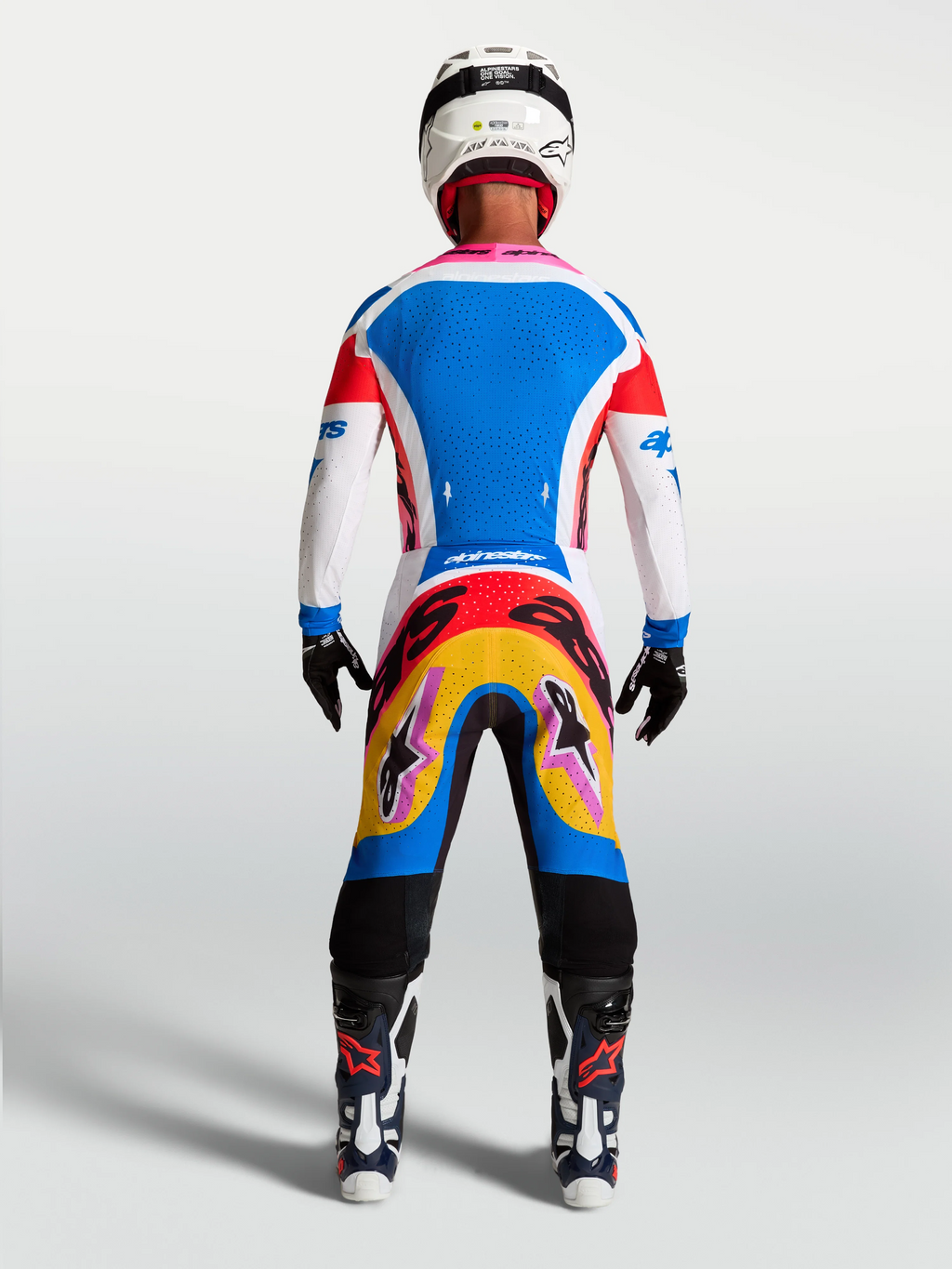Alpinestars Supertech Dyna White/Blue/Black/Purple Kit
