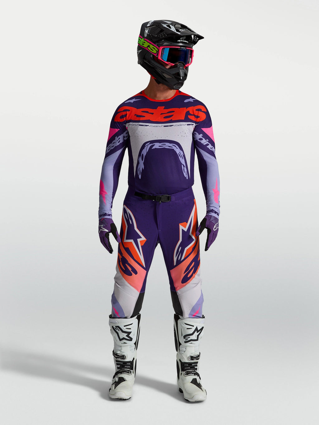 Alpinestars Supertech Dyna Violet/Purple/Pink Fluo Kit
