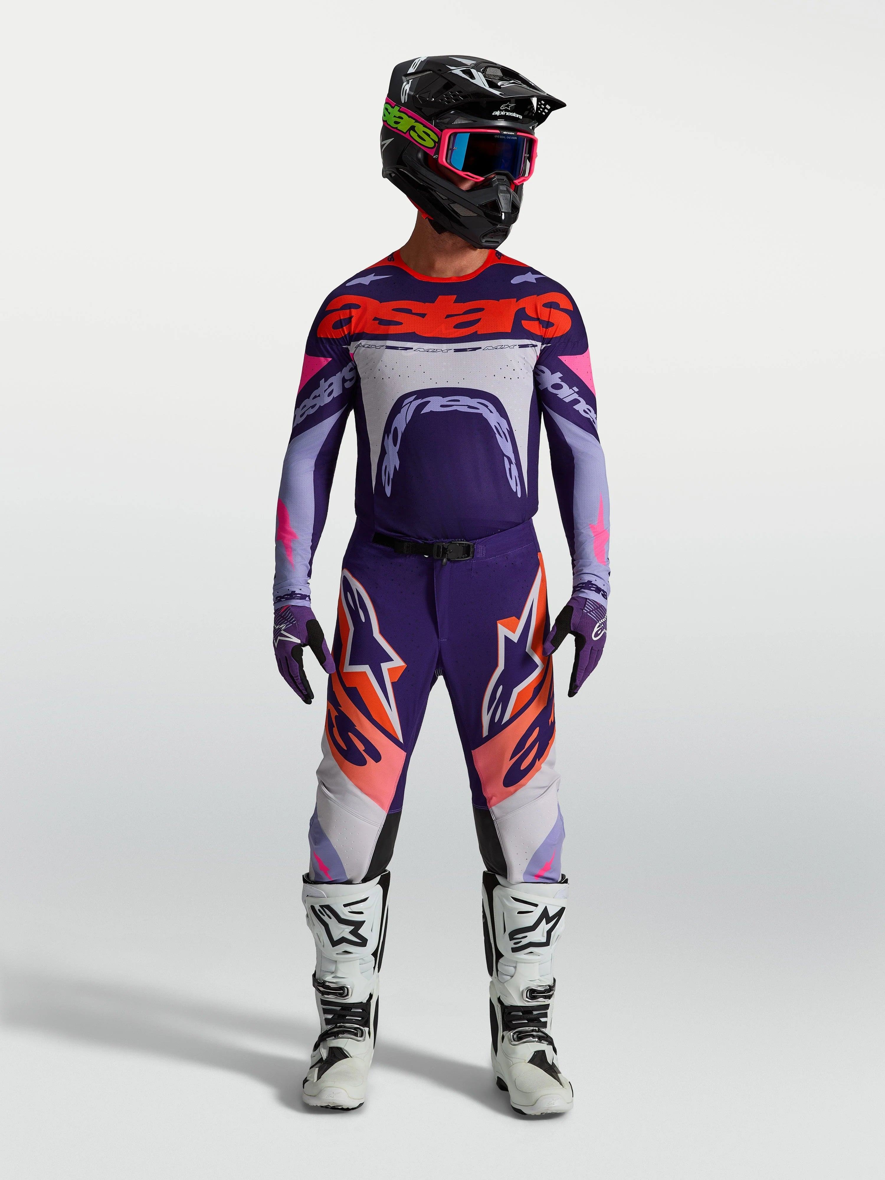 Alpinestars Supertech Dyna Violet/Purple/Pink Fluo Kit