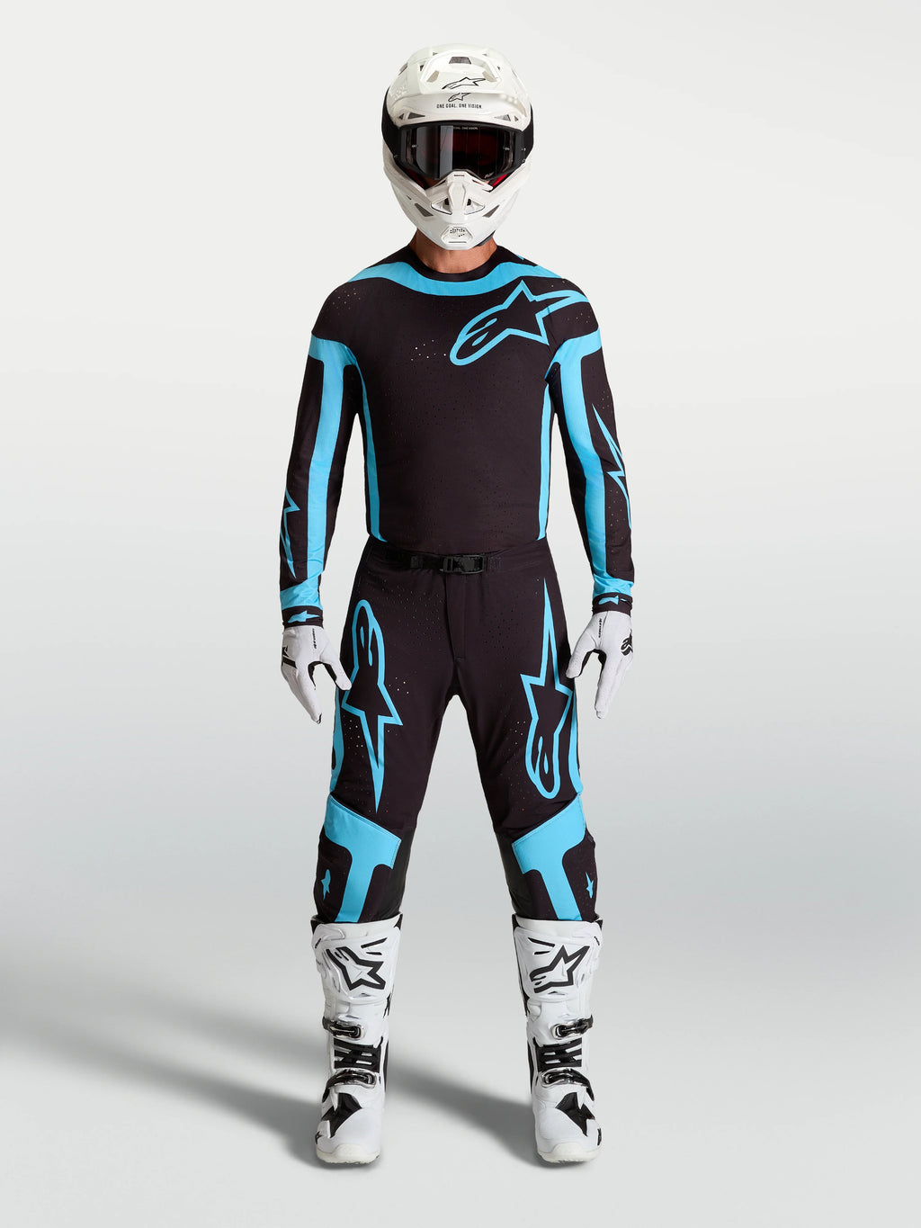Alpinestars Supertech Vesta Black Turquoise Kit