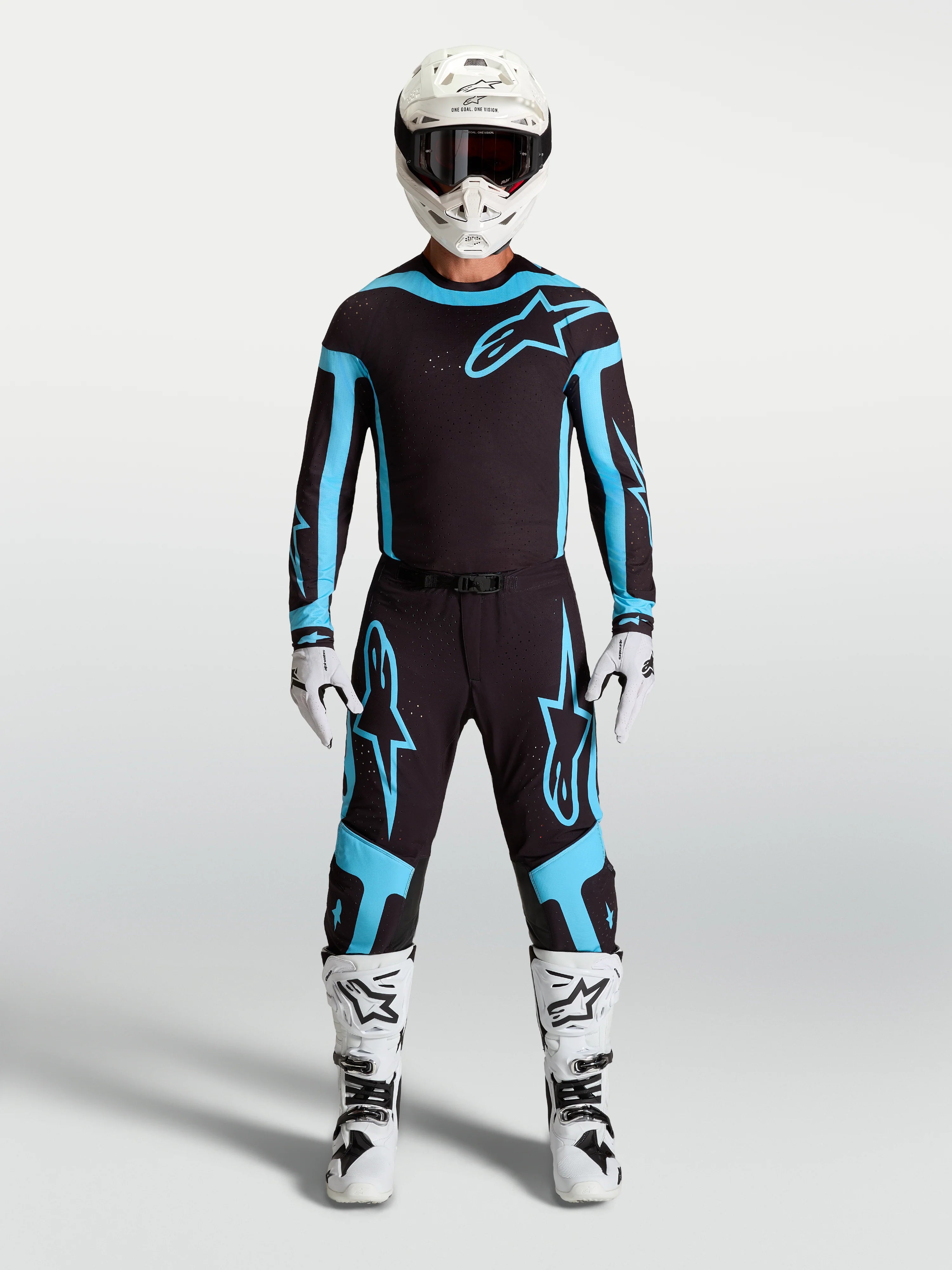 Alpinestars Supertech Vesta Black Turquoise Kit