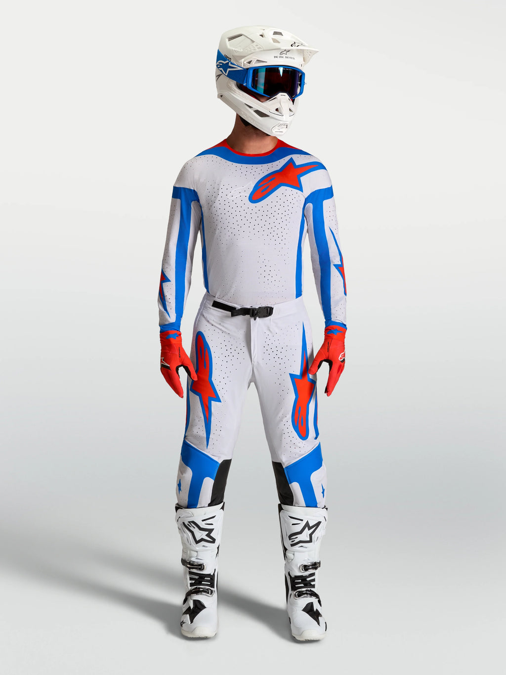 Alpinestars Supertech Vesta Lilac/Red Kit
