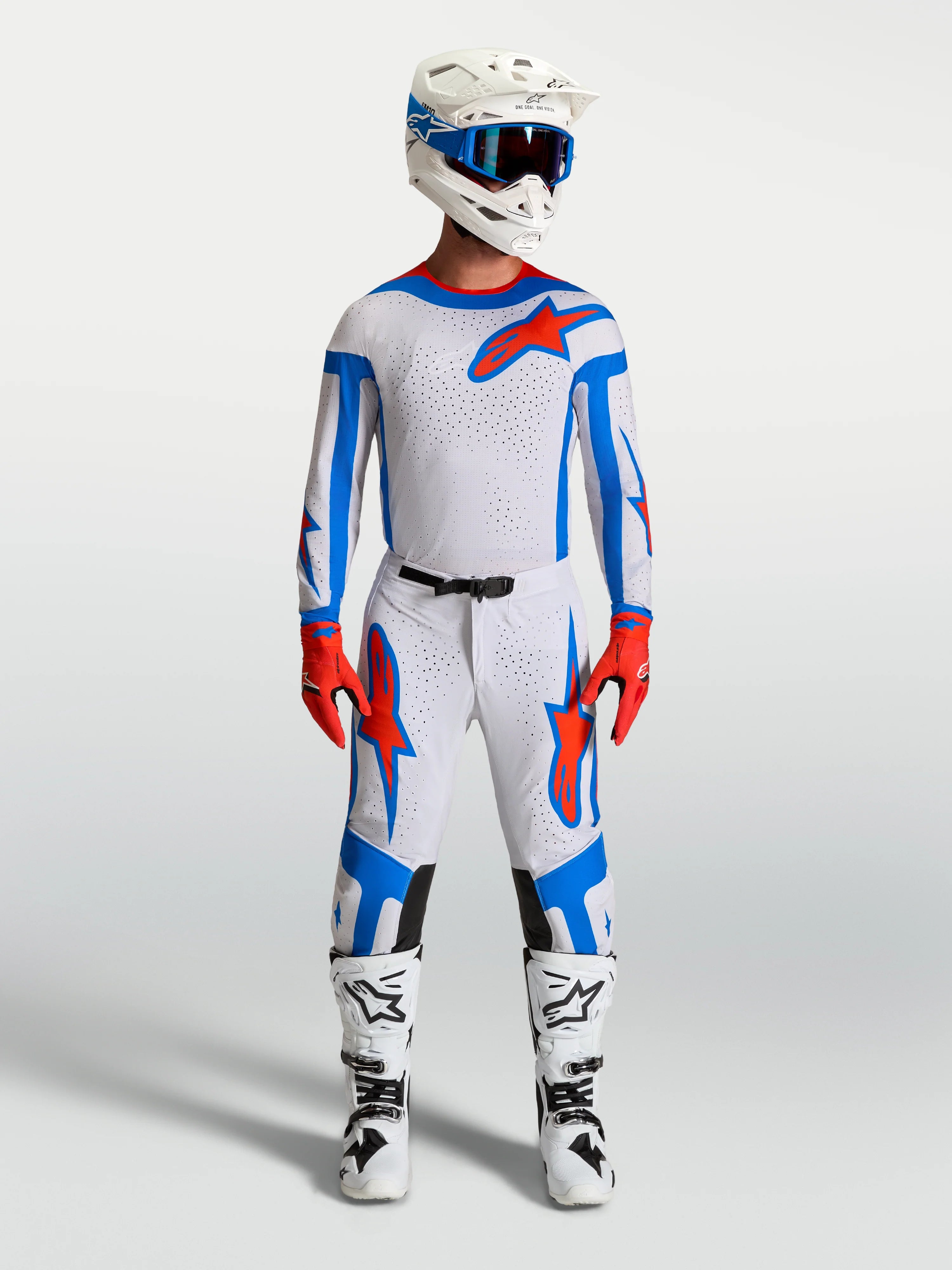 Alpinestars Supertech Vesta Lilac/Red Kit