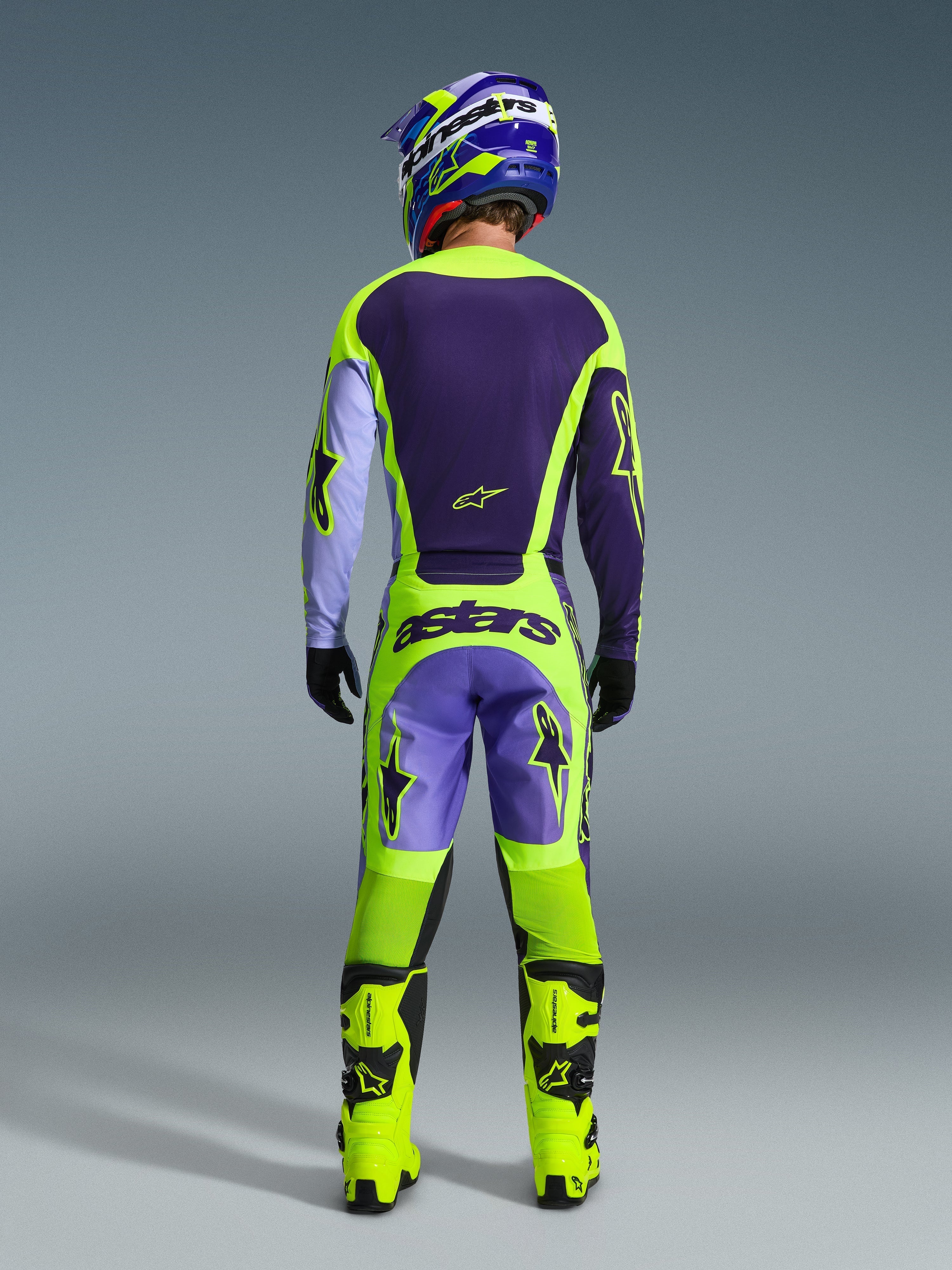 Alpinestars Racer Portl Purple/Fluo Yellow Kit