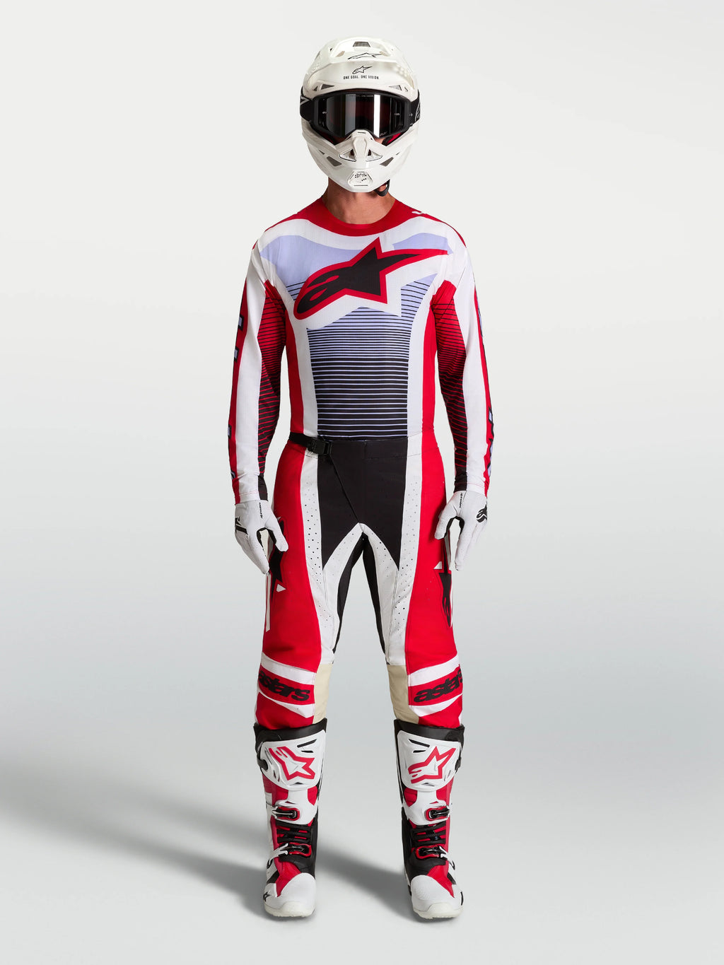 Alpinestars Techstar Maven Red/White/Lavender/Black Kit