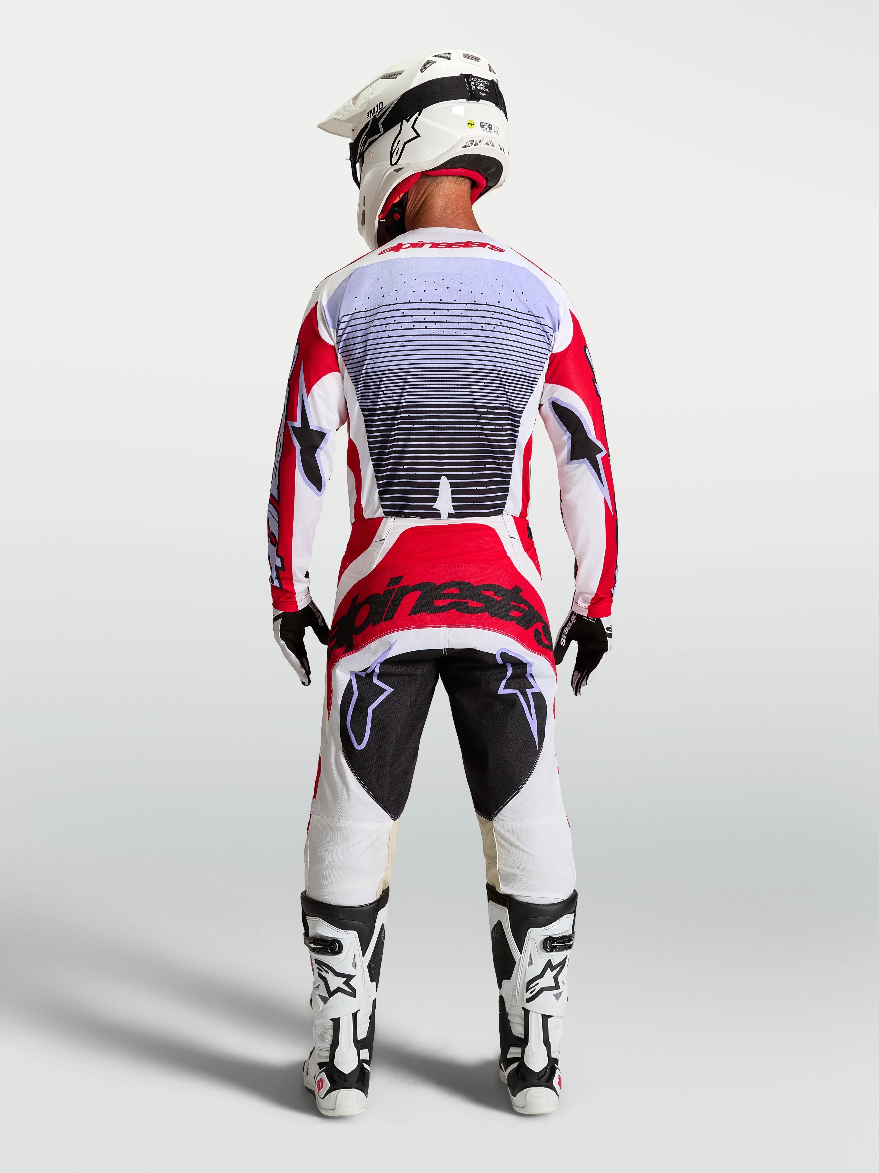 Alpinestars Techstar Maven Red/White/Lavender/Black Kit