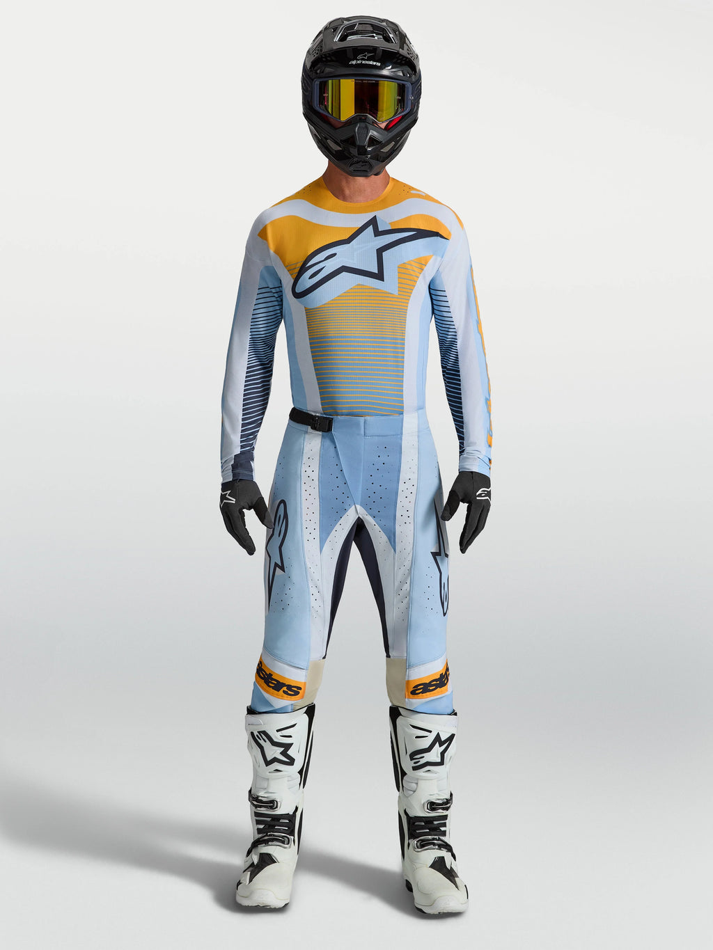 Alpinestars Techstar Maven Blue/Tangerine/Black Kit