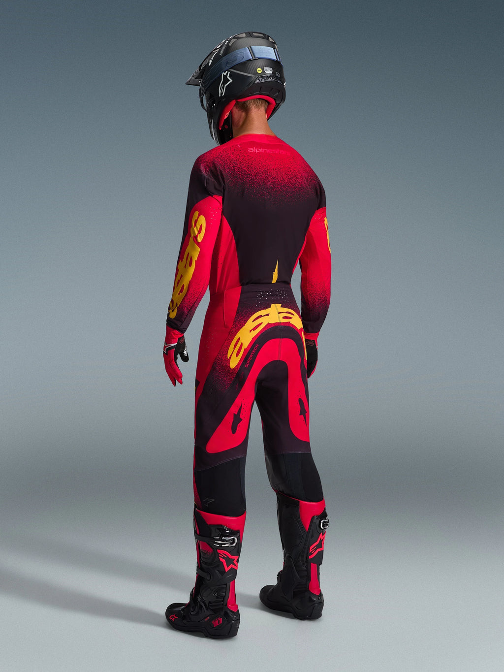 Alpinestars Supertech Scenz Red Black Yellow Kit