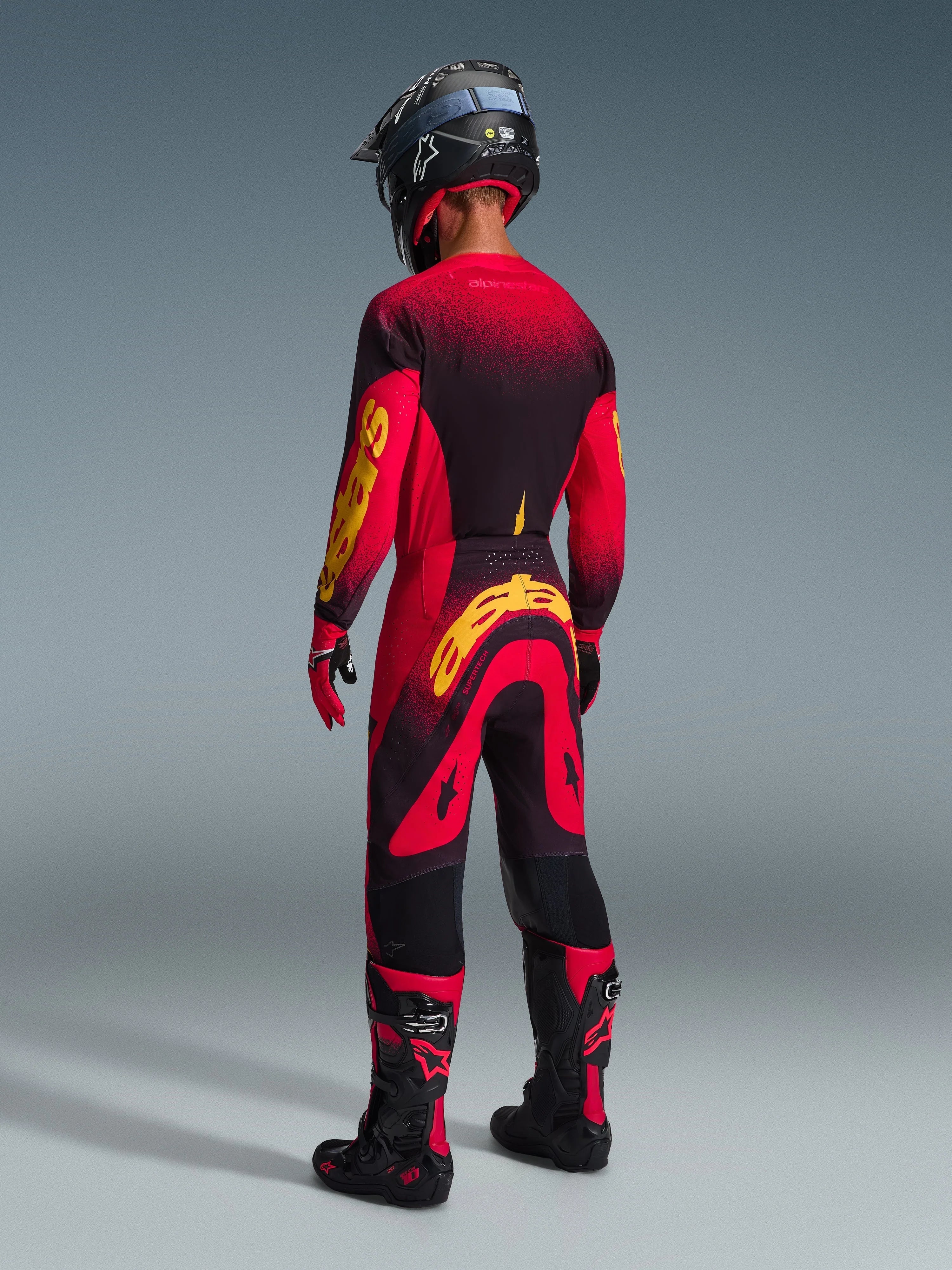 Alpinestars Supertech Scenz Red Black Yellow Kit