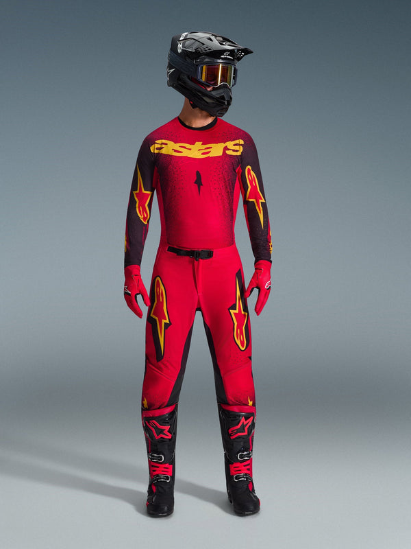 Alpinestars Supertech Scenz Red Black Yellow Kit