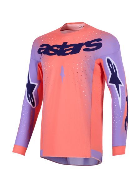 Alpinestars jersey Supertech Scenz Hot Coral Purple