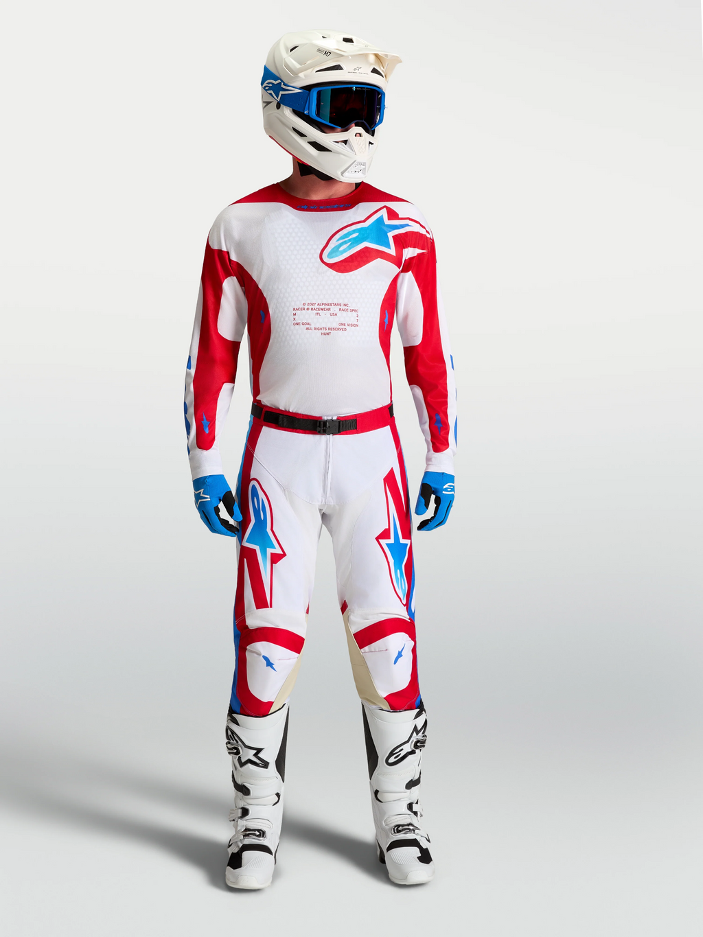 Alpinestars Racer Hunt Röd/UCLA Blue Kit