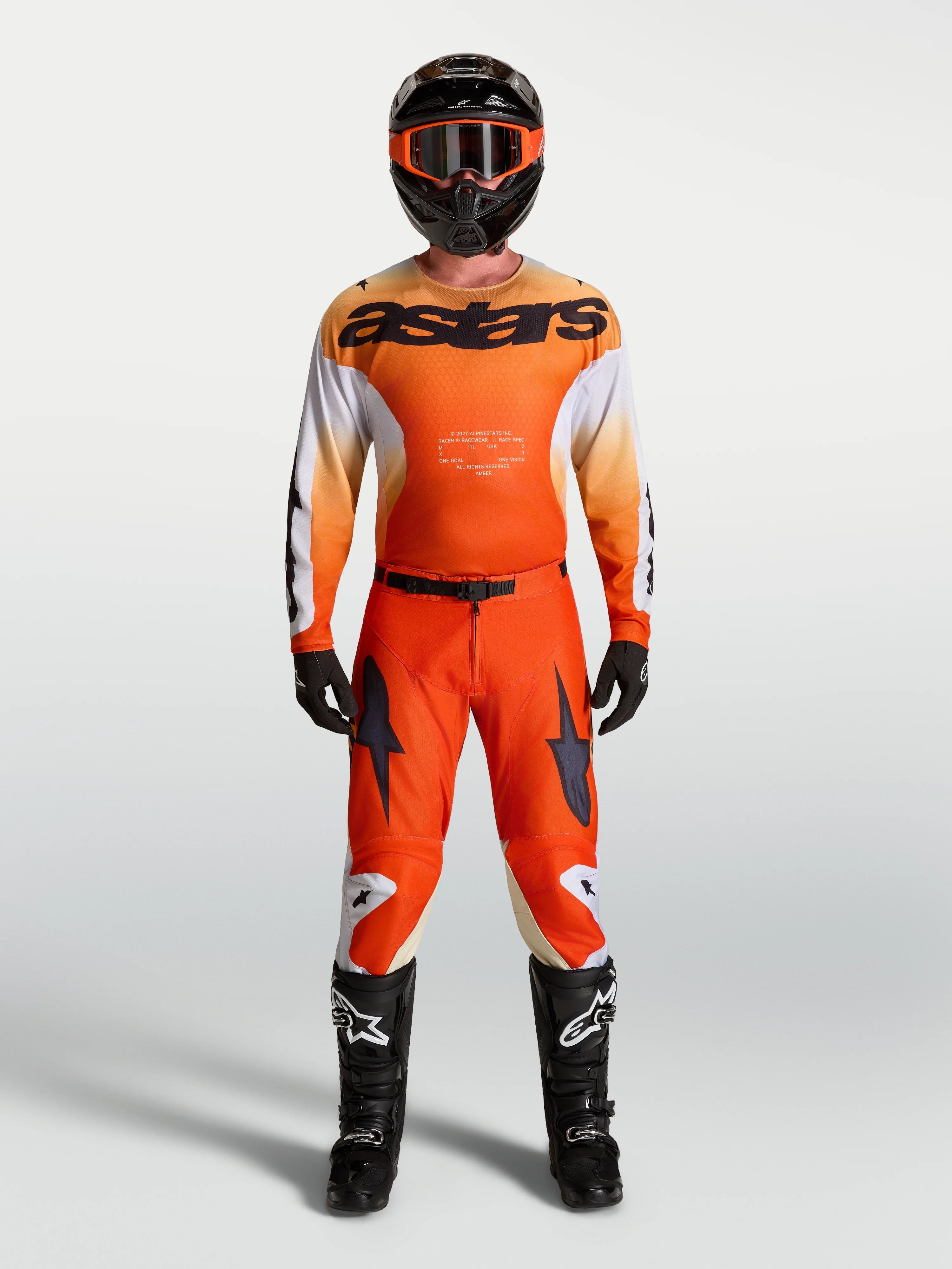 Alpinestars Racer Amber Red/Lilac/Black Kit