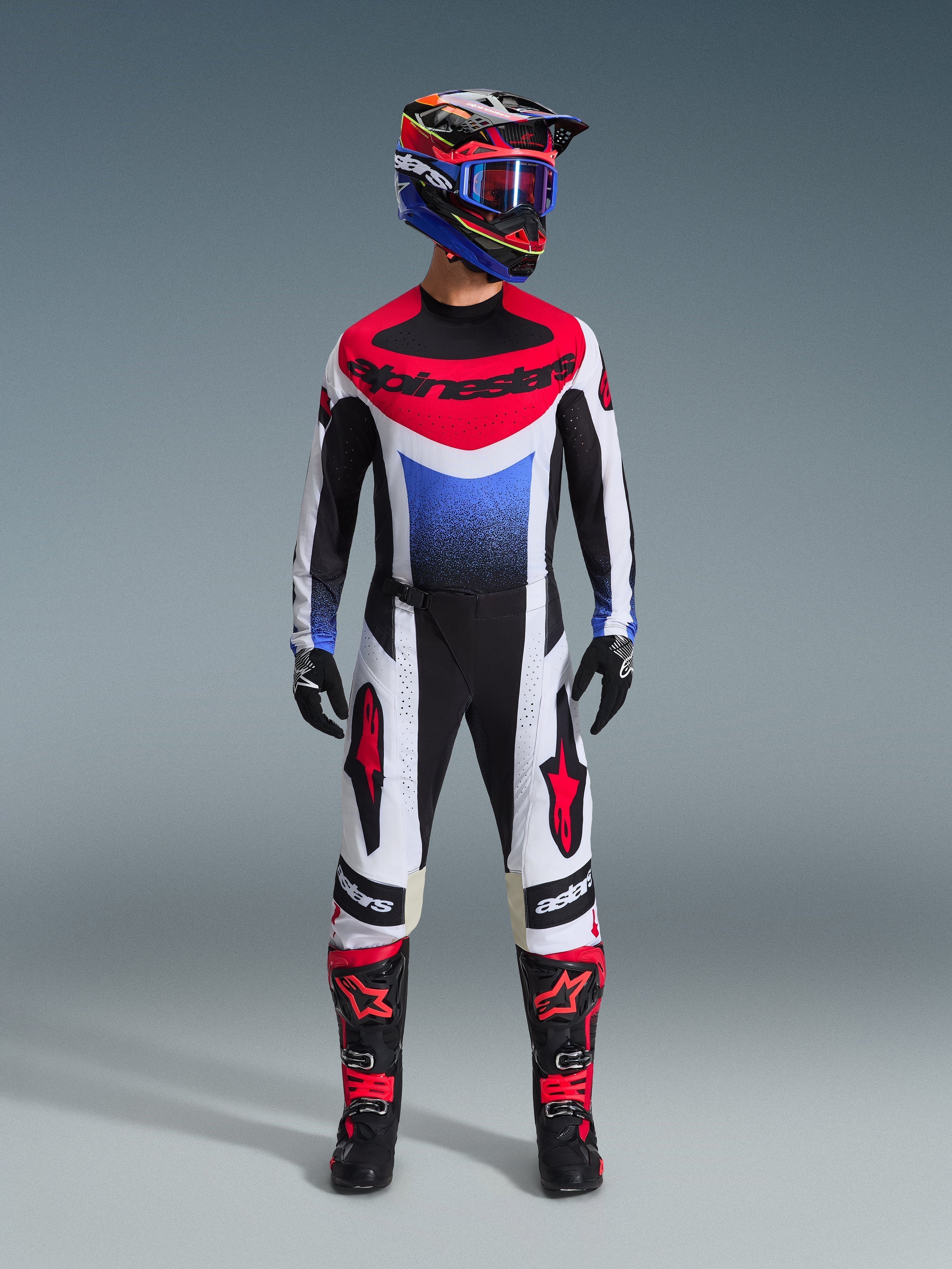 Alpinestars Techstar Knif Black White Red Kit