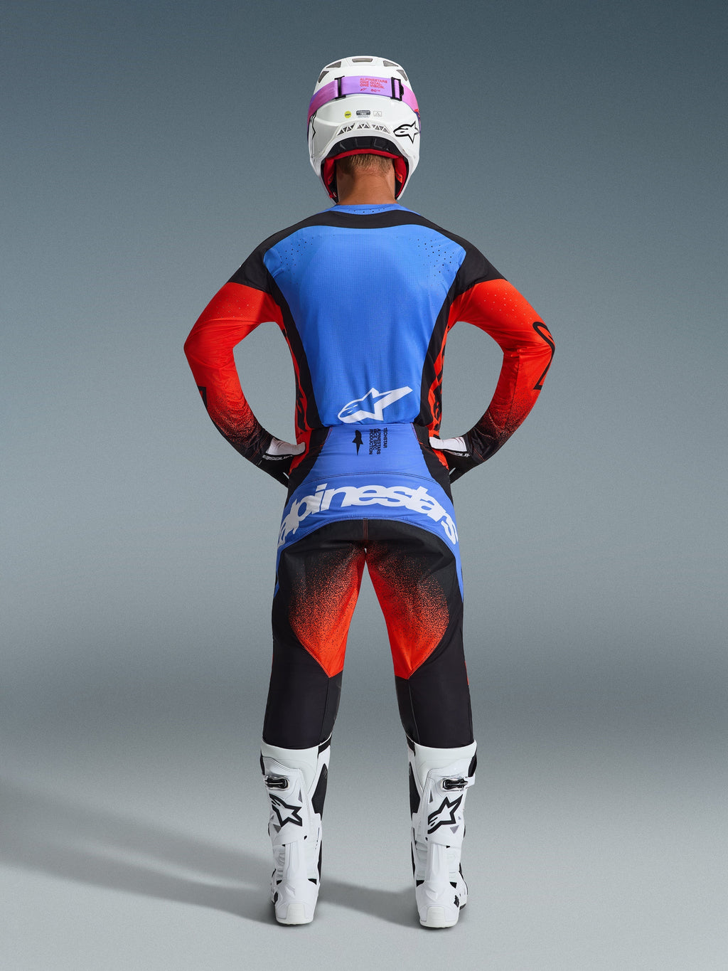 Alpinestars Techstar Knif Orange Black UCLA Blue Kit