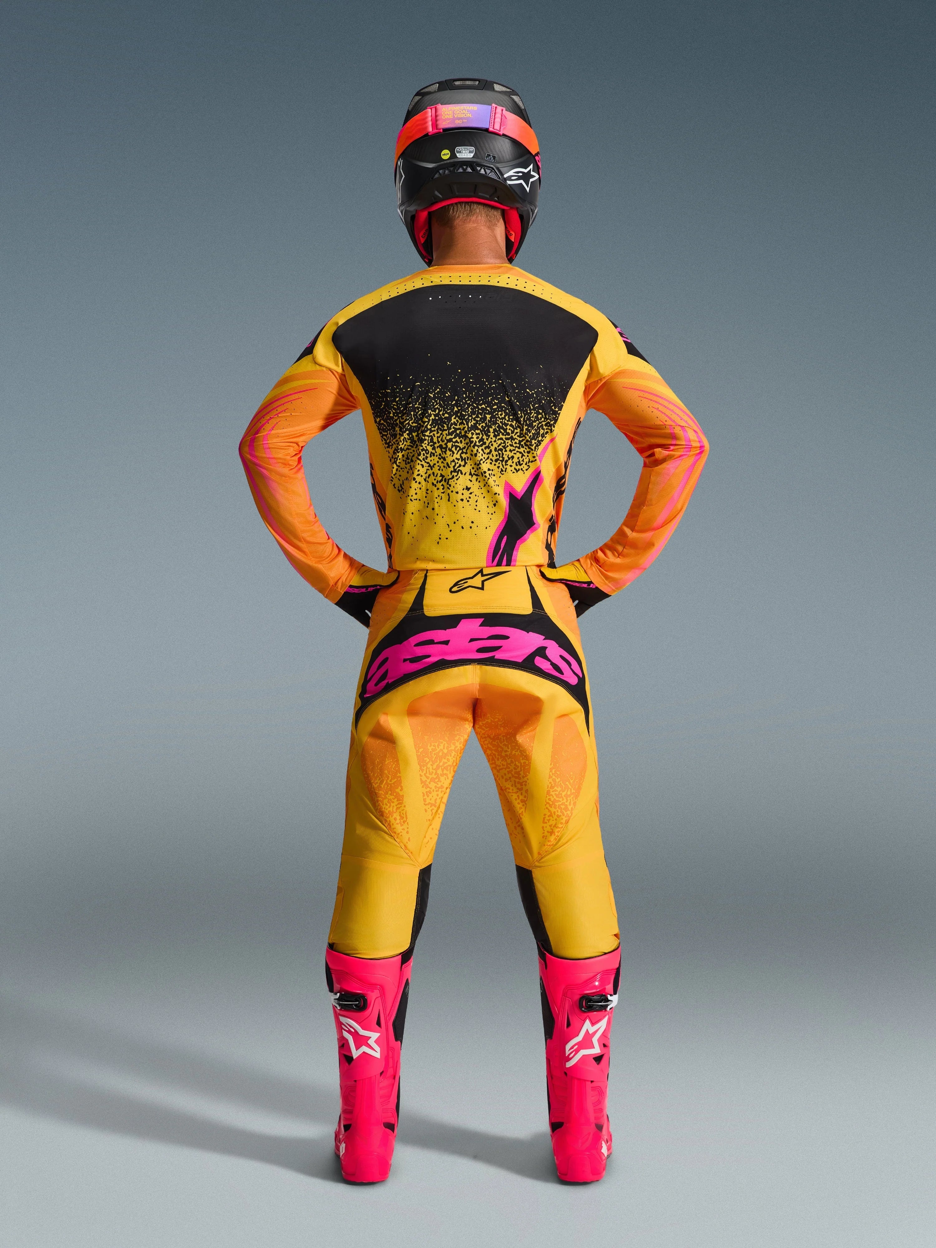 Alpinestars Techstar Nomur Orange/Yellow/Pink Kit