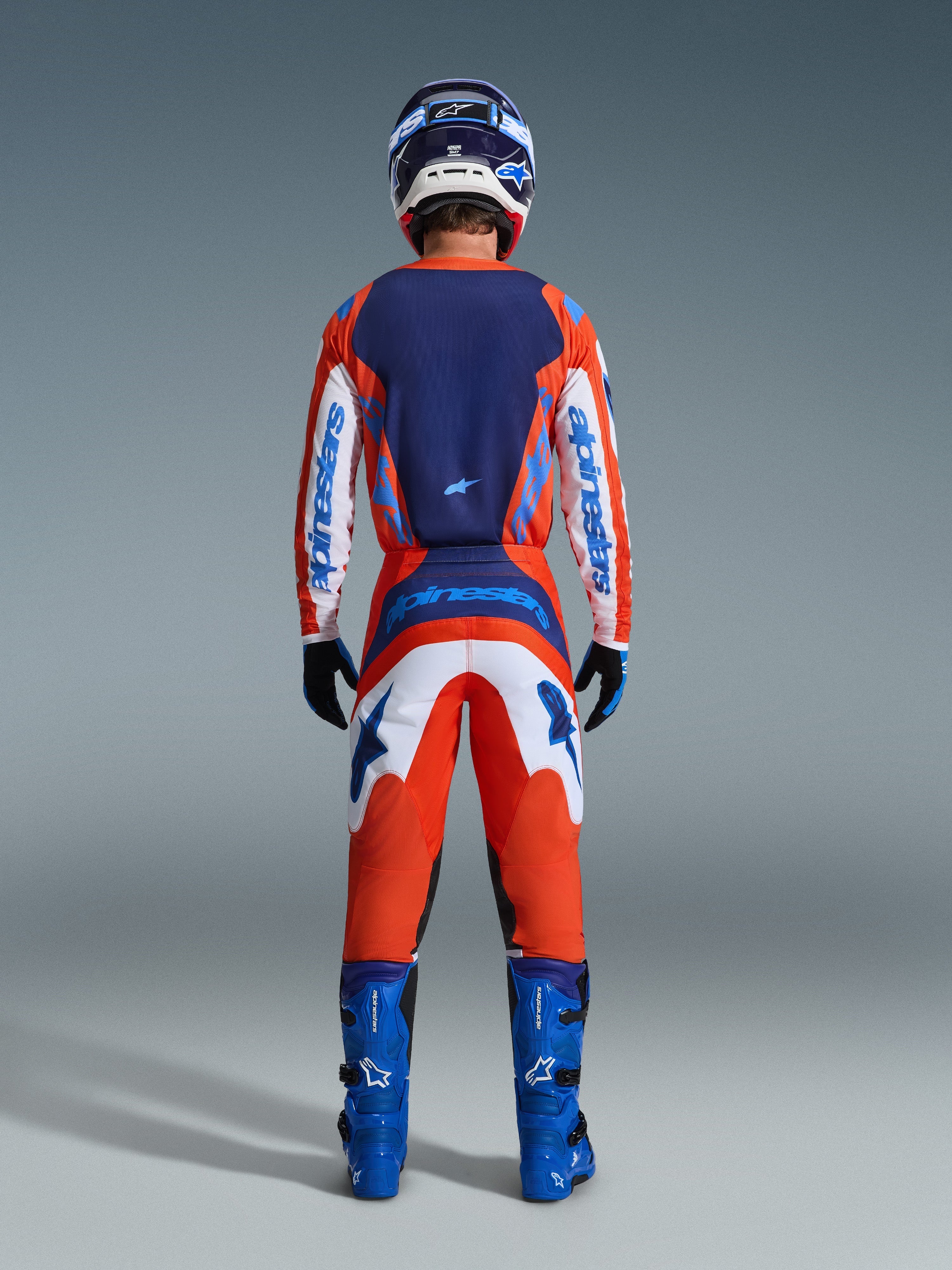 Alpinestars Fluid Grid Orange/UCLA Blue Kit