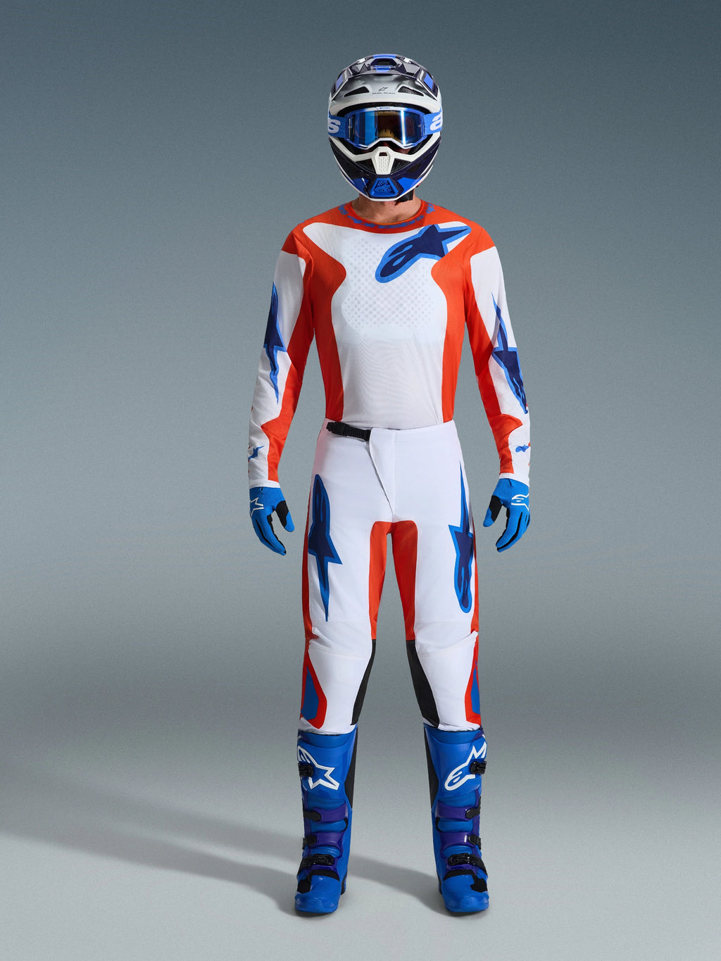 Alpinestars Fluid Grid Orange/UCLA Blue Kit