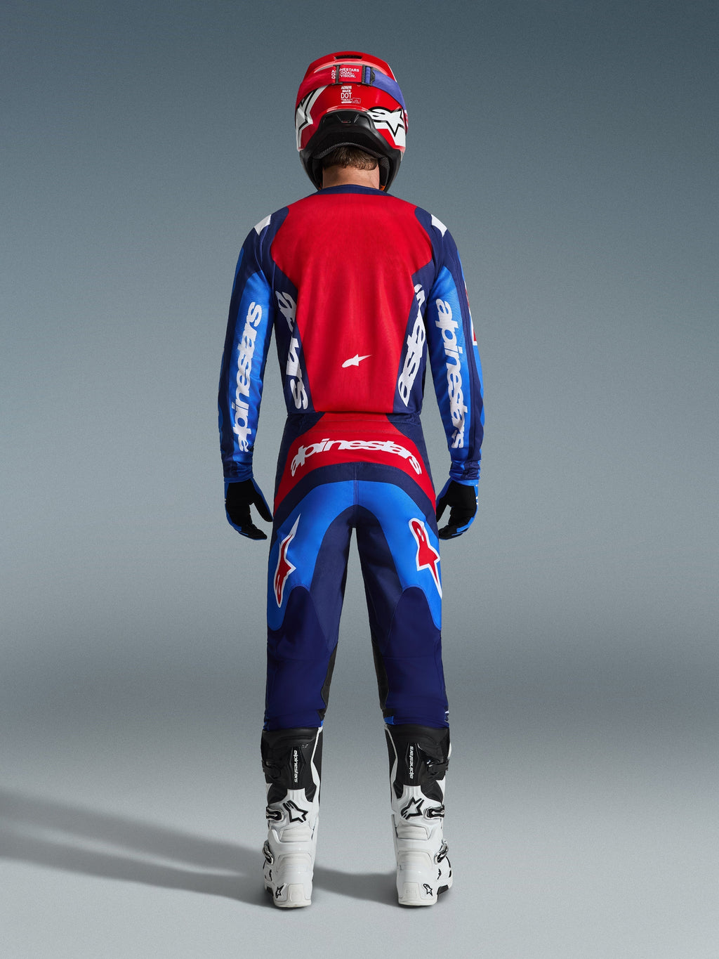 Alpinestars Fluid Grid Blue/Red Kit