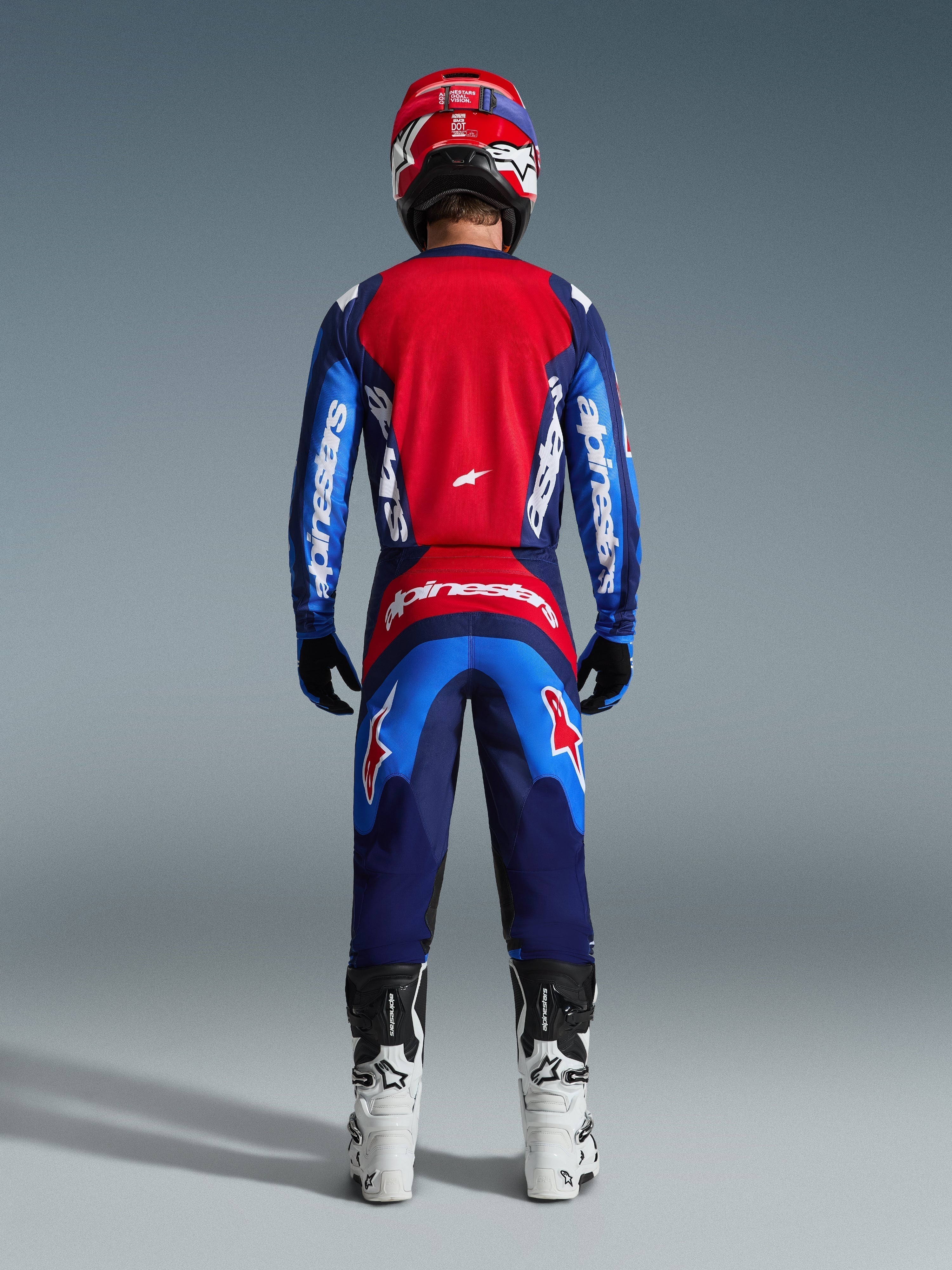 Alpinestars Fluid Grid Blue/Red Kit