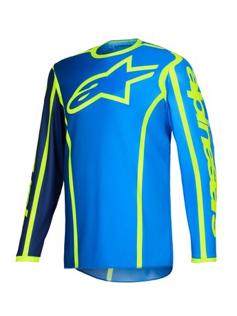 Alpinestars Jersey Fluid Apex Blue/Fluo Yellow