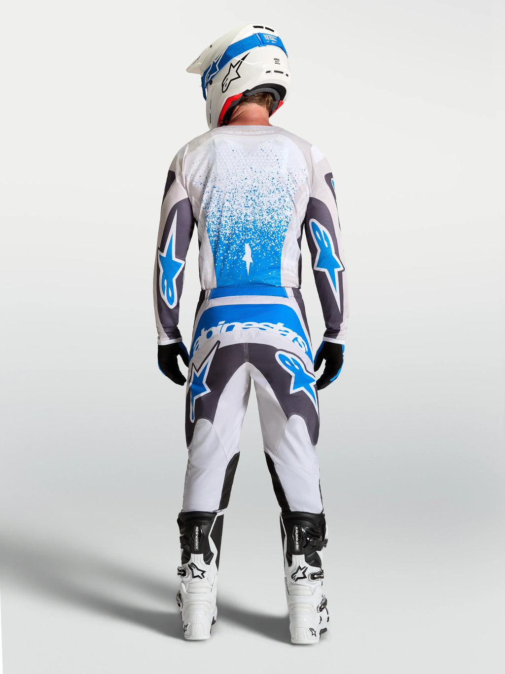 Alpinestars Fluid Drag Gray/Lilac/UCLA Blue Kit