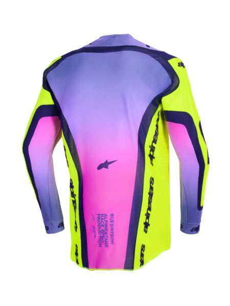 Alpinestars jersey Supertech Vista Yellow Purple Black