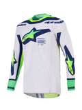 Alpinestars jersey Supertech Vista Light Gray Yellow Fluo Blue