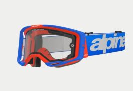 Alpinestars Vision 8 Wordmark Blue Orange Dual Pane Clear works