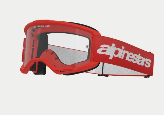 Alpinestars Vison 3 Wormark goggle Red Clear works