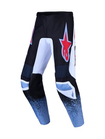 Alpinestars Pants Fluid Drag Black/White/Blue/Red Fluo