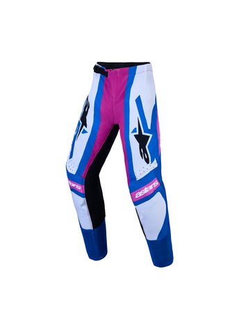 Alpinestars Pants Youth Supertech Maven White/Blue/Green Fluo