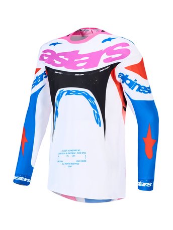 Alpinestars Jersey Supertech Dyna White/Blue/Black/Purple