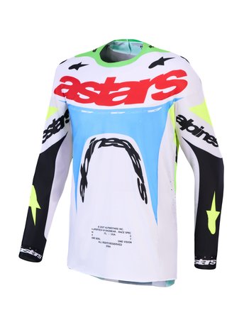 Alpinestars Jersey Supertech Dyna Lilac/Green Fluo/Black