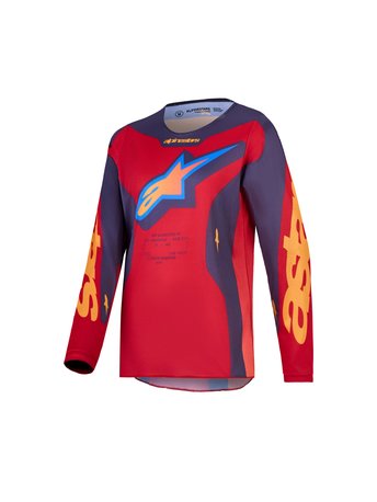 Alpinestars Jersey Junior Fluid Hunt Red/Gray/Coral