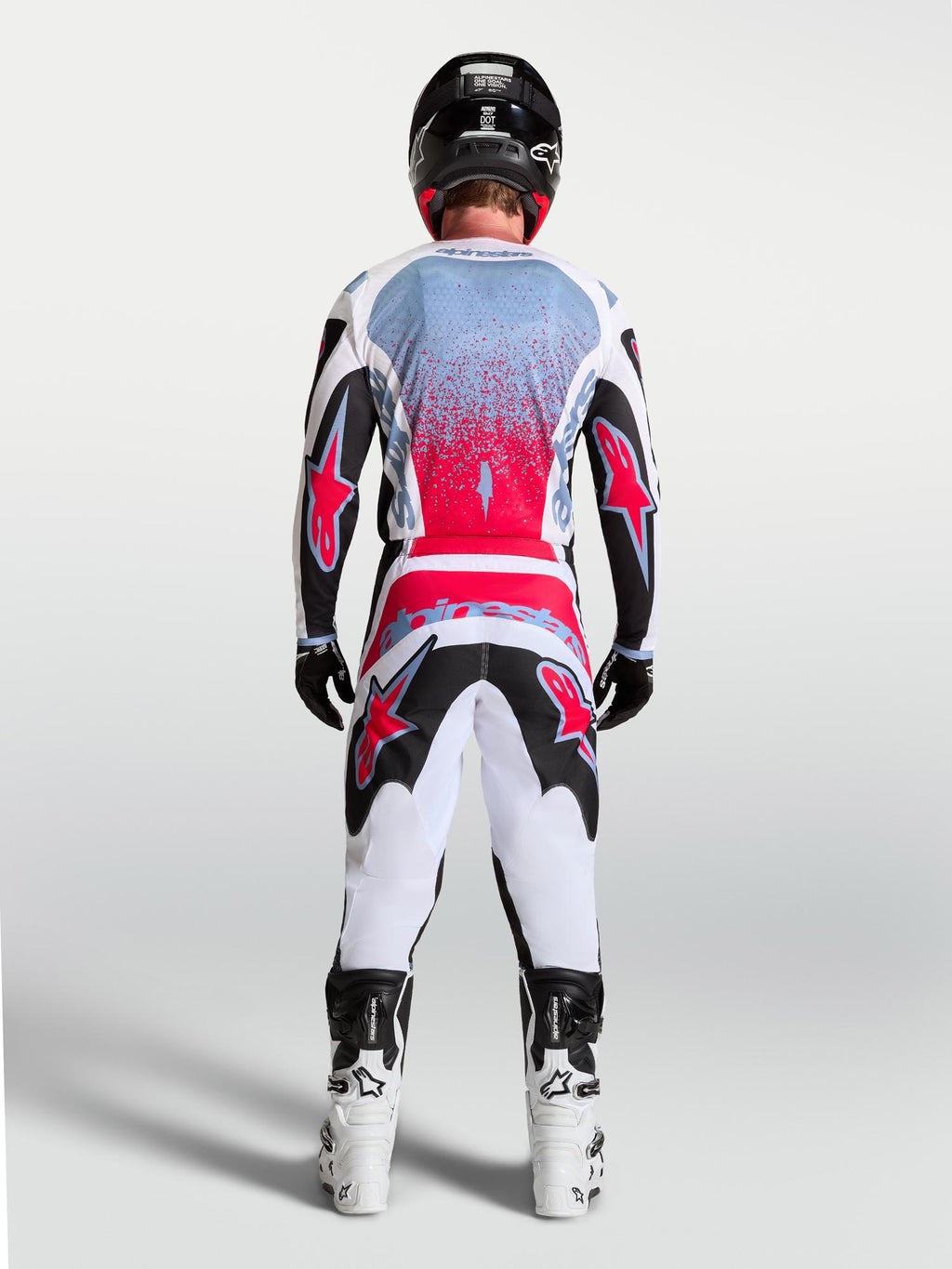 Alpinestars Fluid Drag Black/White/Blue/Red Fluo Kit