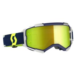 Goggle Scott Fury Blue Grey Yellow Chrome Works
